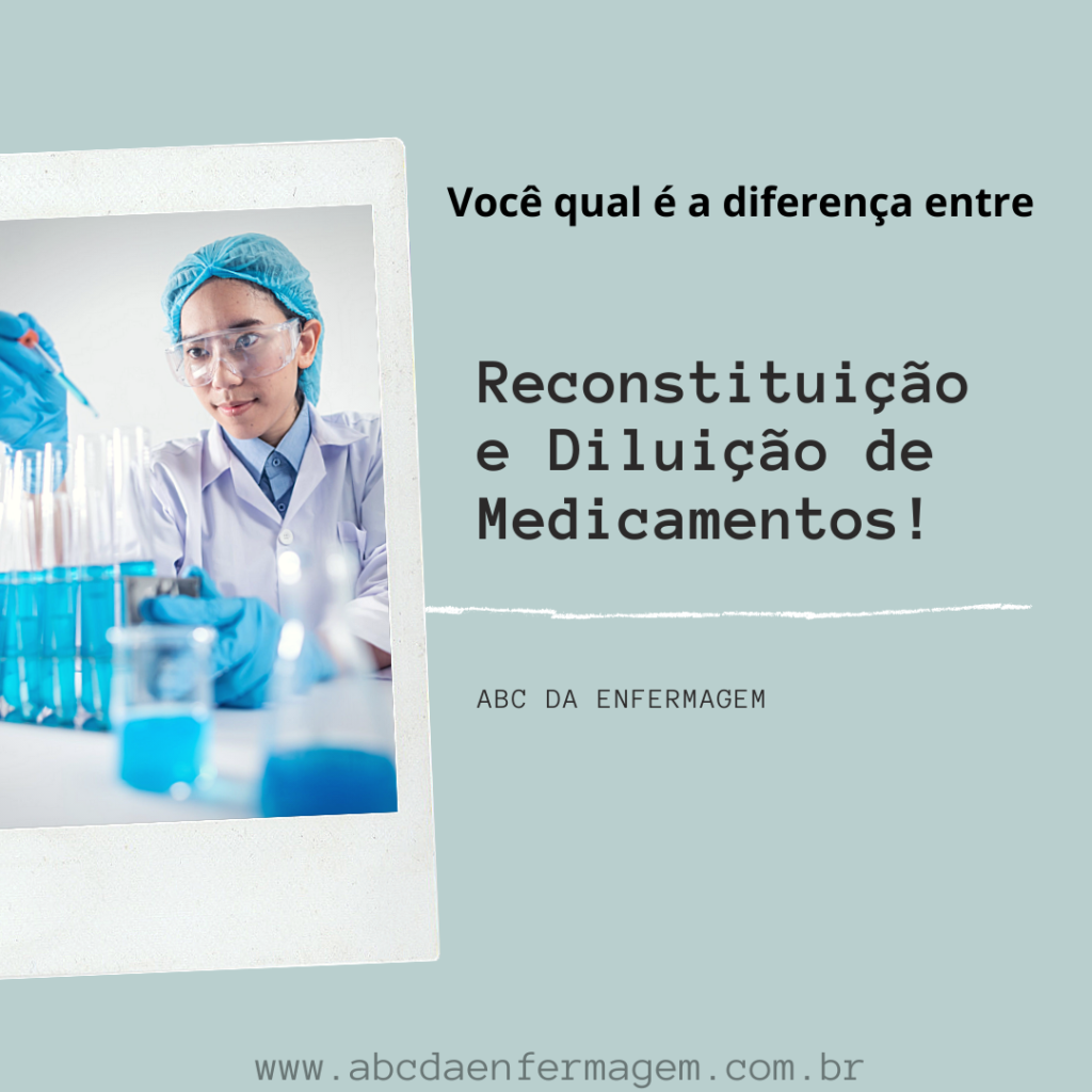 reconstituição de medicamentos