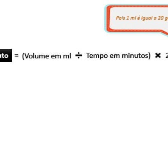 Como realizar cálculo de gotas por minuto passo a passo